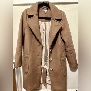 BROWN WOOL COAT SIZE XS by RHYTHM